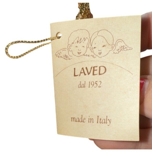 Laved Aladin On Magic Carpet Christmas Ornament Italian Blown Glass 1990s - Picture 6 of 9